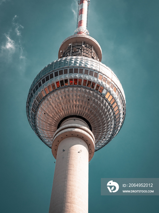 Berlin Television Tower, low angle