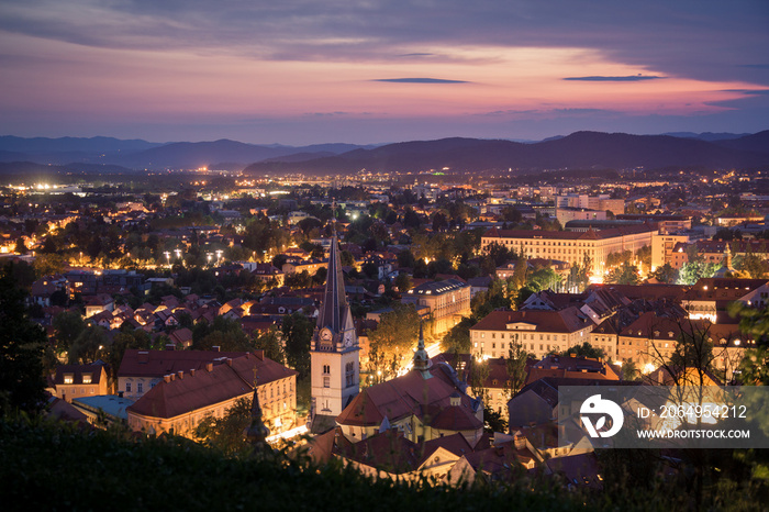 Ljubljana von oben