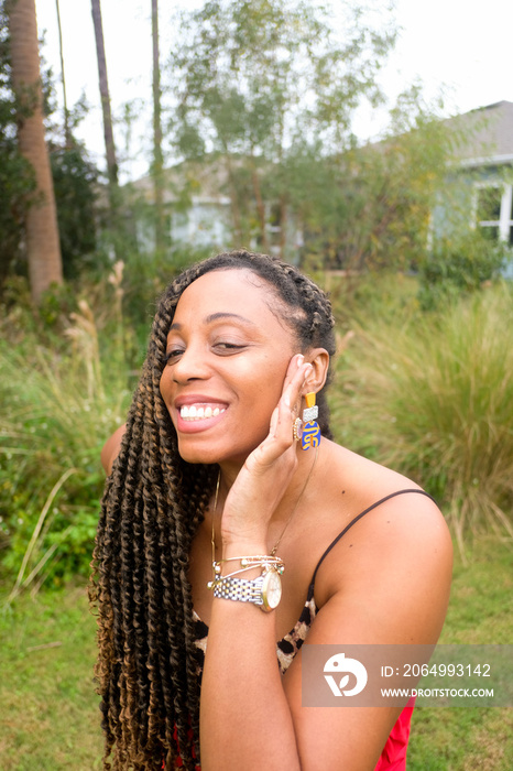 portrait of a woman smiling