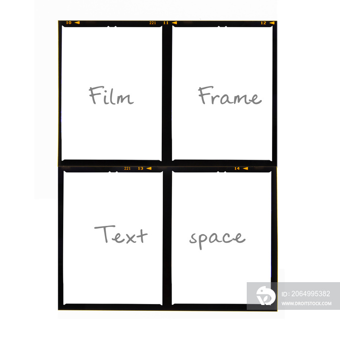 Medium format color film frame.With white space.text space.