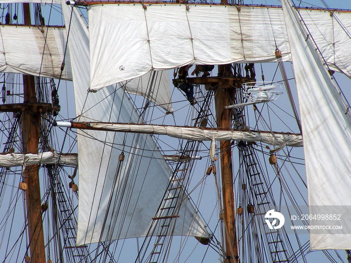 Segelboot mit masten