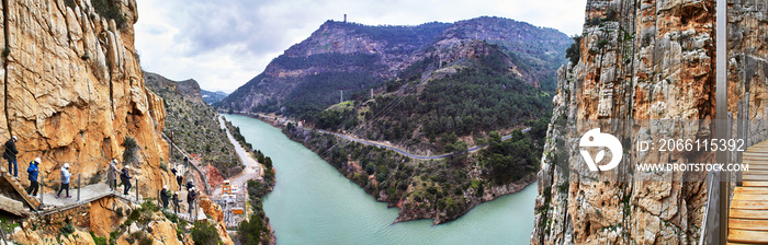 Caminito del Rey和Valle del Hoyo，Desfiladero de los Gaitanes，全景