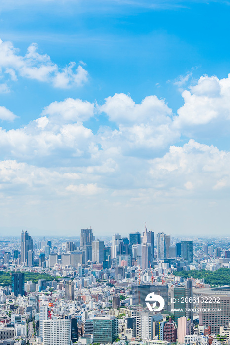 東京の都市風景 Tokyo city skyline , Japan.