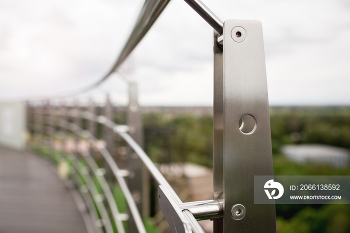 Frameless stainless steel stair balustrade terrace railing