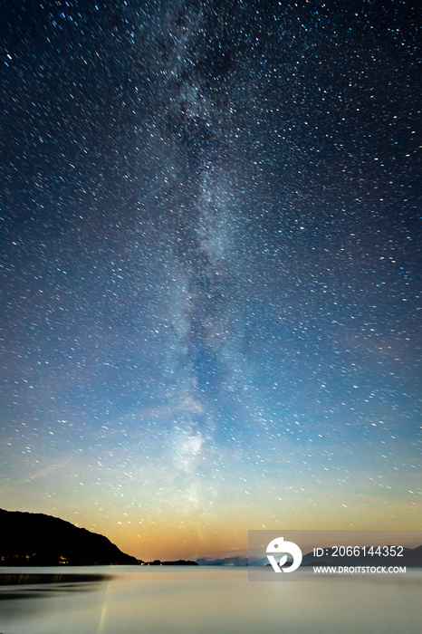 阿盖尔地区布阿查尔艾蒂夫莫尔和格伦科周围山脉上空的夜空