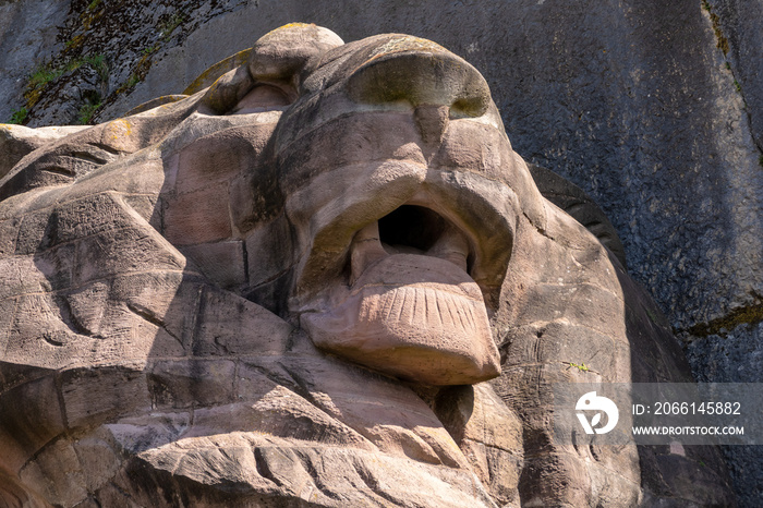 法国贝尔福堡垒的狮子雕像