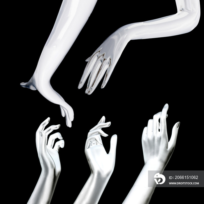 Mannequin Hand on Black backgound