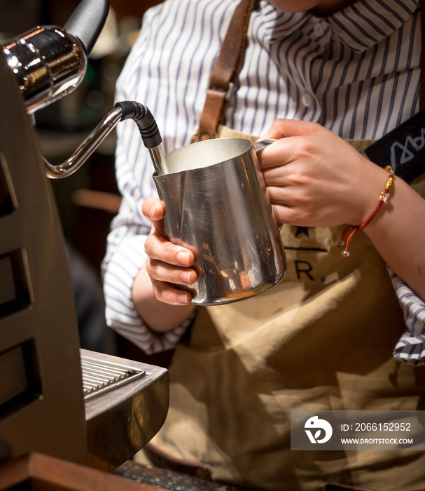 The special coffee machine of the  Shanghai Starbucks Roastery is the worlds largest Starbucks.