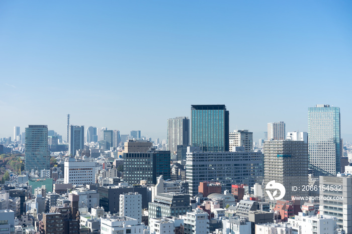 駿河台から新宿方面の街並み風景