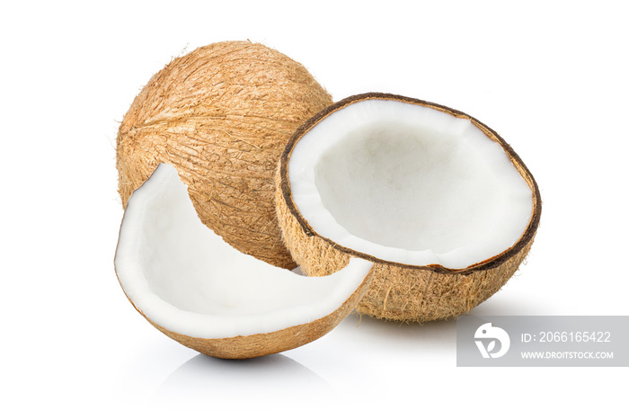 coconut on white