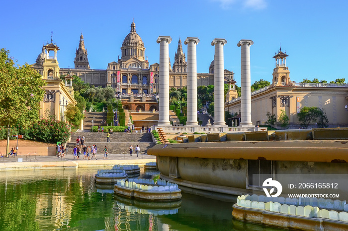 National Palace of Barcelona. Built following the Barcelona International Exposition of 1929, in mou