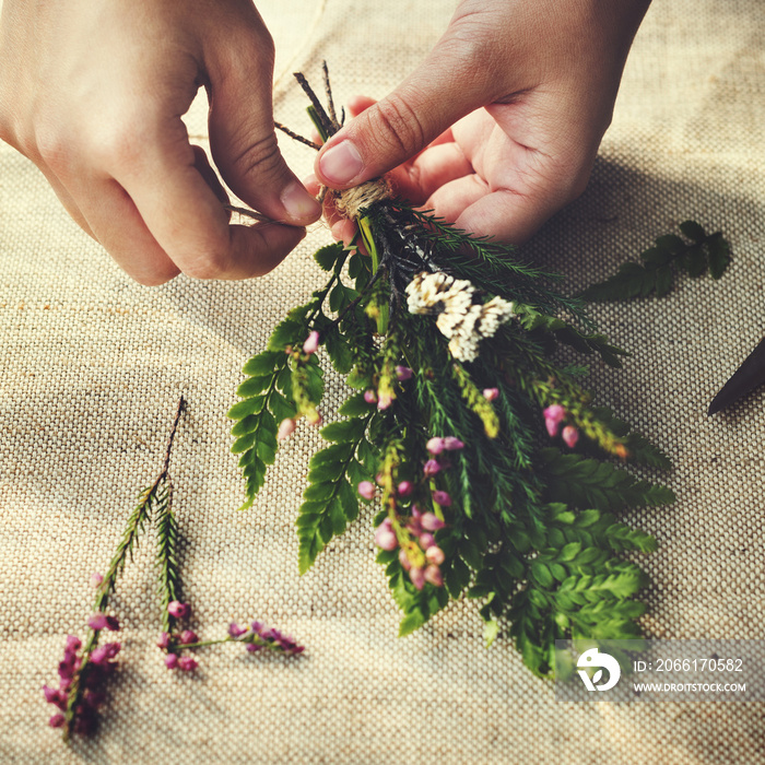 Flowers handicraft workshop