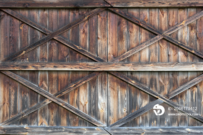 The old wooden door. Background