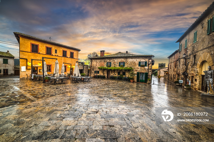 Main square of Monteriggioni