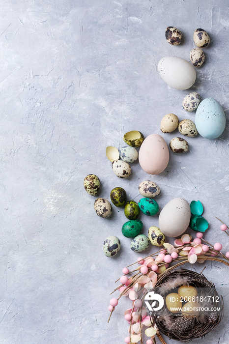 复活节彩蛋鹌鹑装饰