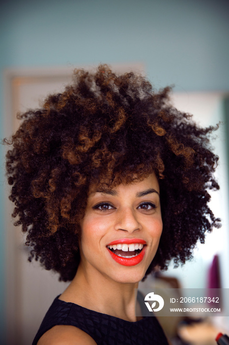 Portrait of attractive young woman