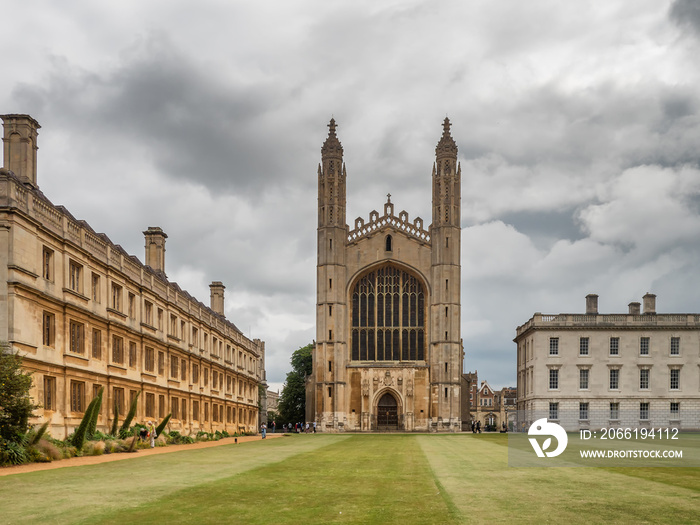 Kings college University and chapel in Cambridge, England