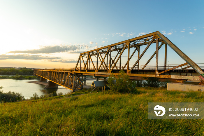 Bridges over the South Saskatchewan River Saskatoon Saskatchewan Canada