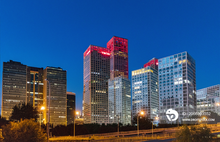 北京CBD SOHO夜景