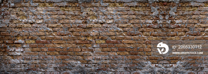 Grunge background of a wall of bricks