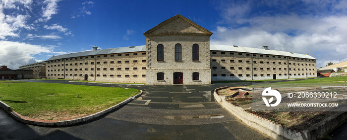 Panorama of the very old Fremantle Prison near Perth in Australia