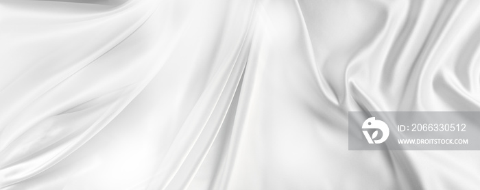 White silk fabric texture background