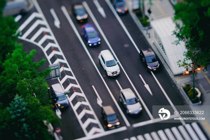 展望から見た道路と交通イメージ