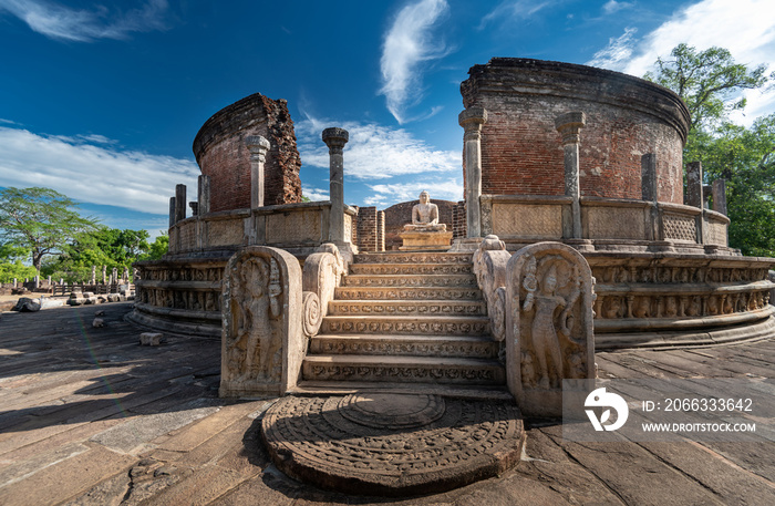 Ruins of the historical city of Polonnaruwa, Sri Lanka