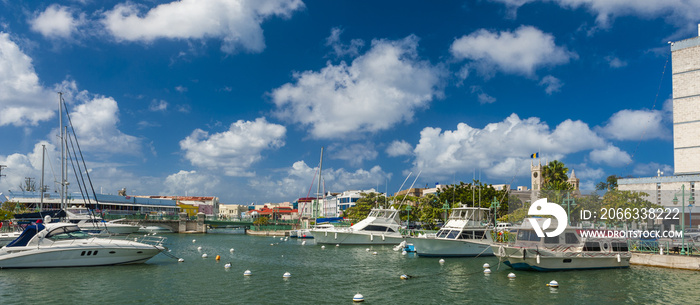 Bridgetown sea canal in Barbados