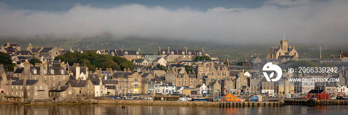 Lerwick, the capital of The Shetland Isles, Scotland.