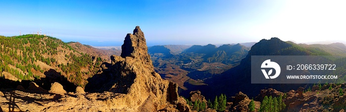 Panorámica del Pico de las Nieves en Gran Canaria