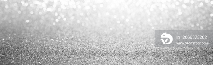 white and silver bokeh abstract background