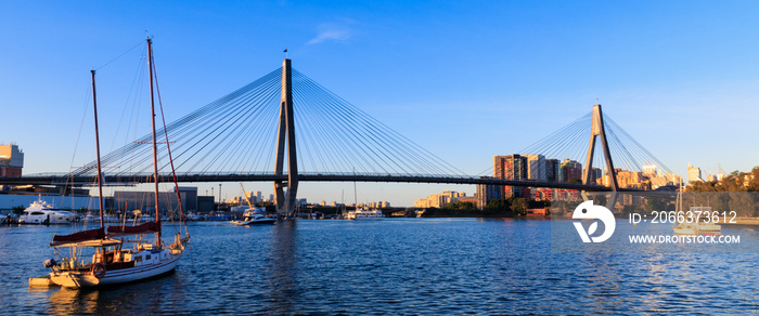 Sydney Anzac Bridge, Glebe, Australia