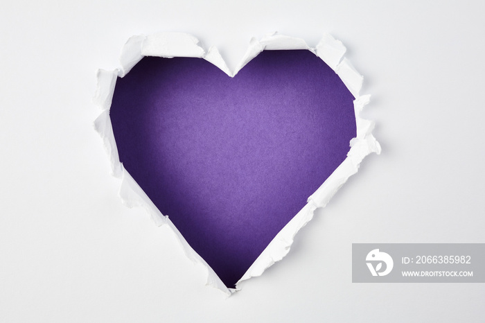 Paper heart. Abstract background