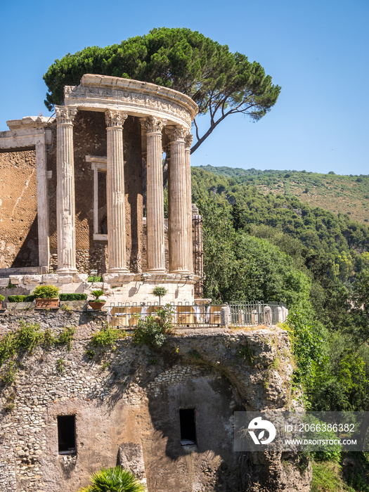 Beautiful park of Villa Gregoriana, Tivoli, Lazio, Italy