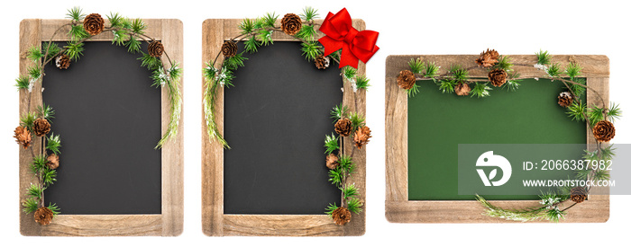 Chalkboard wooden frame Christmas decoration Vintage blackboard