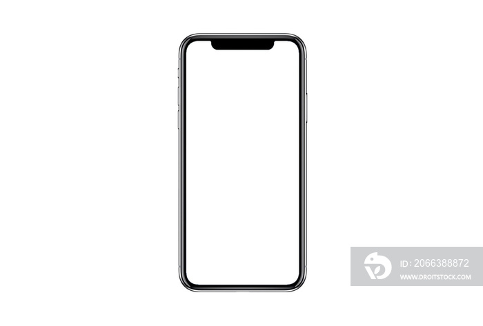 iphone mockup 3D isolated  frameless of Smartphone iPhone x Pro Max with blank screen for Infographi