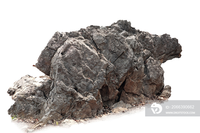 A group of stones rock lay isolated on white background,clipping paths