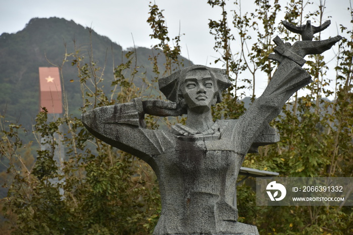 Female Embodiment of Peace Statue, Hang Duong Cemetery, Vietnam