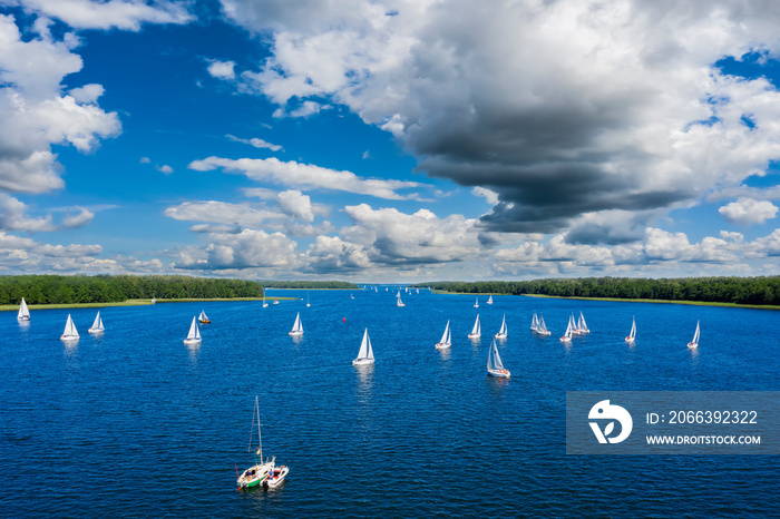 Masuria-the land of a thousand lakes in north-eastern Poland