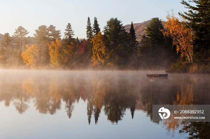 Canadian autum in Saurentian Mountains, Quebec