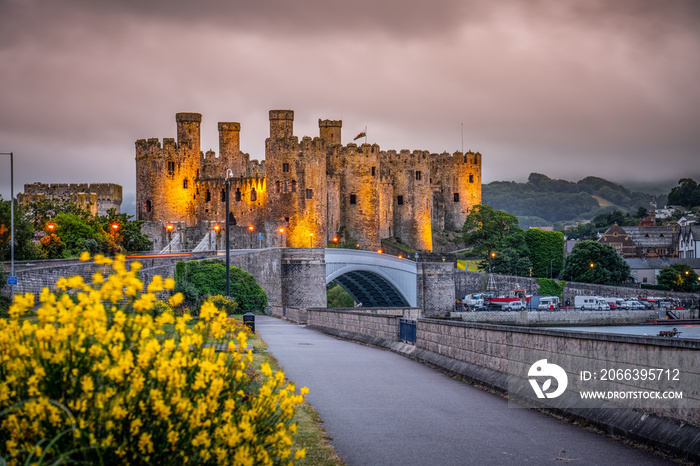 Conwy Castle in Wales, UK