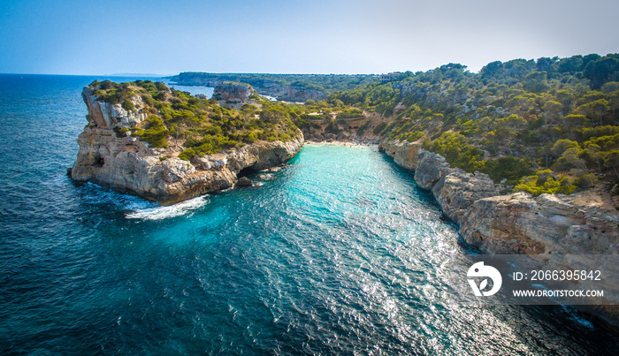 Fermentor. The coast of Mallorca, Balearic Islands