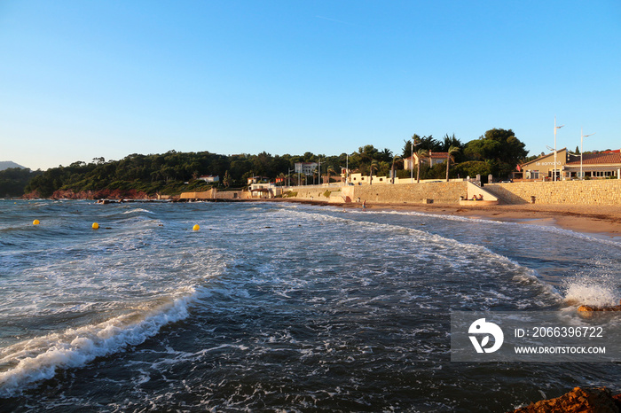 Sunset at Le Pradet beach - French Riviera