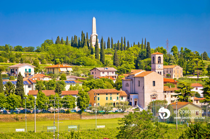 Village of Custoza idyllic landscape view