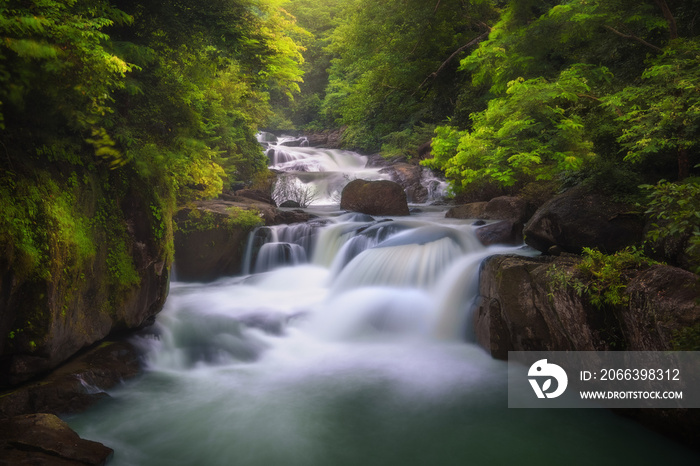 Deep forest waterfall, Nang Rong Waterfall,Nakhon Nayok,Thailand