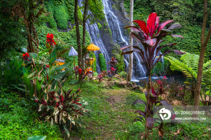 Banyumala twin waterfalls in Bali, Indonesien