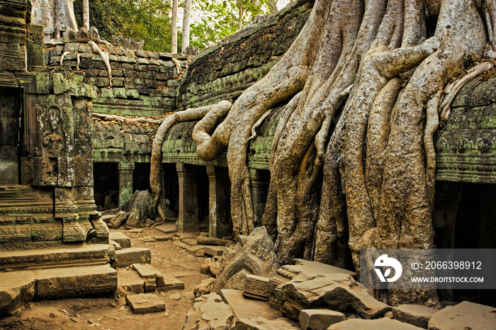 The ancient ruins of Angkor Wat in Cambodia