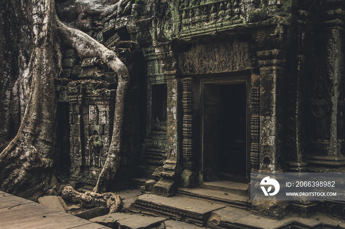 Entrance to a temple in Angkor Wat complex, Cambodia