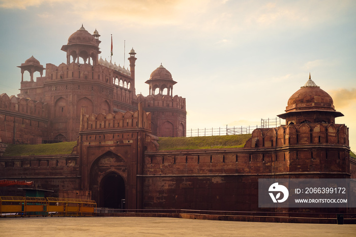 Lahori Gate of red fort, Lal Qila, in old delhi, india